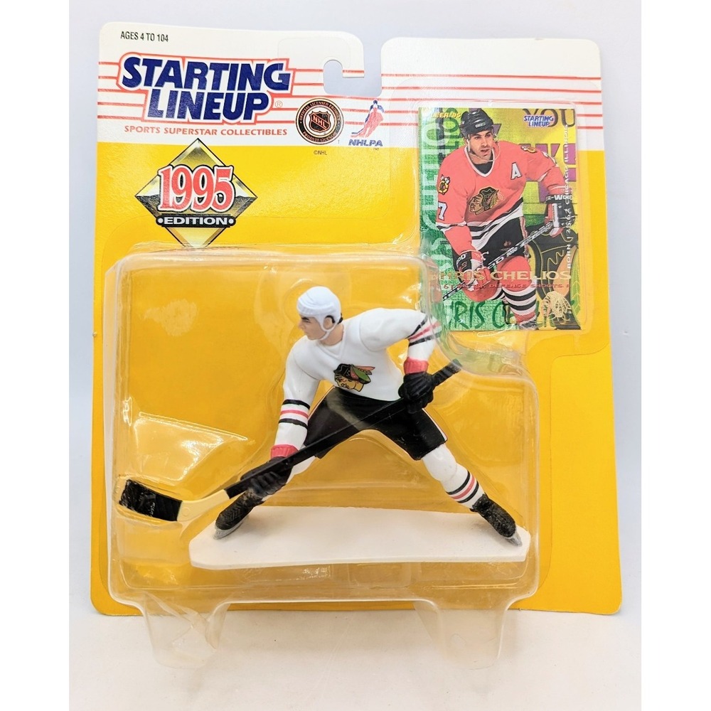 1995 Kenner Starting Lineup Chris Chelios Chicago Blackhawks Hockey Figure